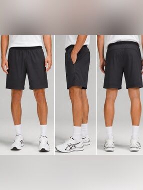 lululemon Men’s Black Athletic Training Shorts Size Medium 10” Inseam